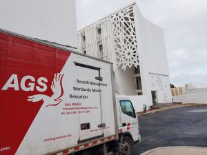 AGS Movers truck in Morocco.