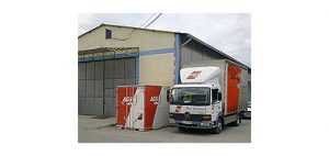 Container and AGS truck Belgrade