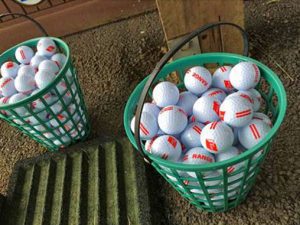 Golf balls AGS in a basket