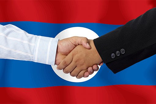 Positive business relationships developing in the country of Laos