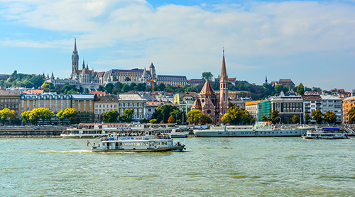 Danube river in Budapest